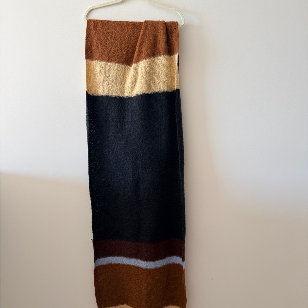 Urban Outfitters Black and Brown Scarf